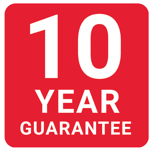 10 year guarantee badge