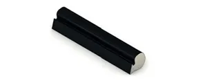 black rubber sealing profile with rounded edge