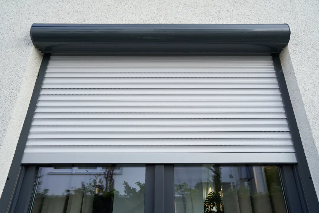 shutter installed on door