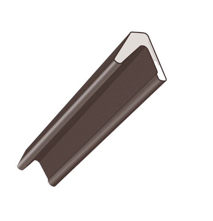 brown rubber sealing profile